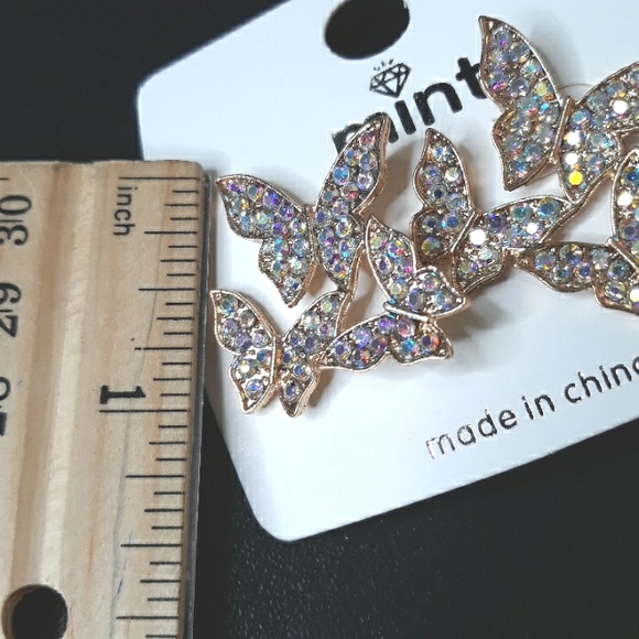 Butterfly Post Earrings - Picture 5 of 9